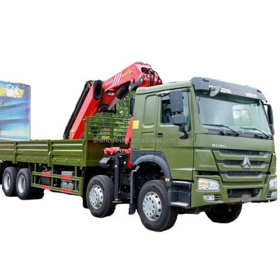 qualité  CRANE China SinoTruck HOWO 8x4 12 Wheels Truck Crane 16 20 TRUCK 25 Ton Knuckle Boom Lorry Mounted Crane For Sale usine